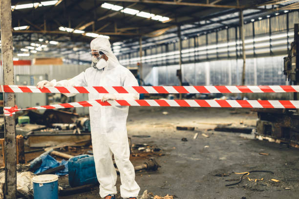Professional Biohazard technician working in Akron, OH